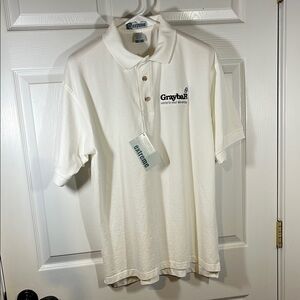 NWT GrabaR Men’s L Golf Polo White Shirt by Extreme